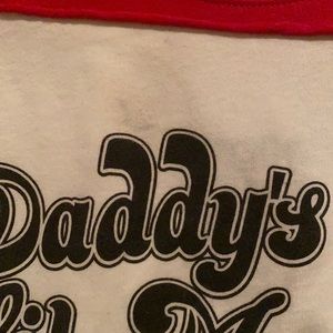 Small Marks on the Daddy’s Little Monster Shirt